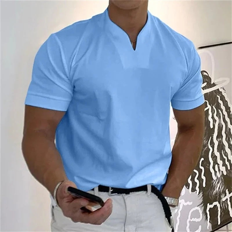 Jaén - Camiseta de manga corta para hombre, estilo ejecutivo y deportivo