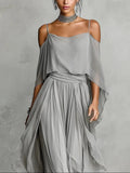 Farala - Conjunto gris fluido