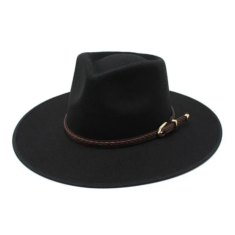 Alemania - Sombrero fedora de algodón con cordón trenzado