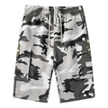 Almería - Pantalones cortos cargo de camuflaje para hombre con cintura ajustable y cordón