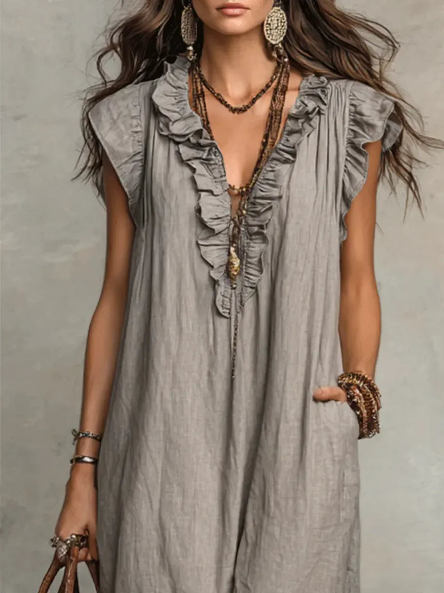 Lucía - Vestido largo bohemio