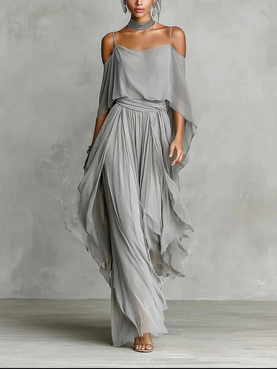 Farala - Conjunto gris fluido