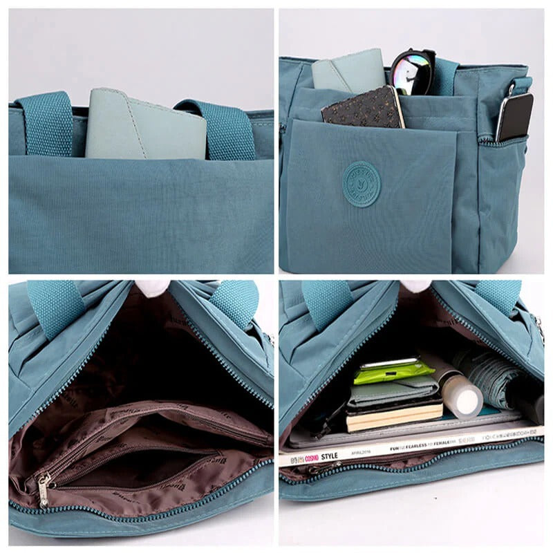 Sierra Morena - Bolso tote multicolor de gran capacidad para mujer