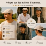 Francia - Boina de hombre , lino de verano