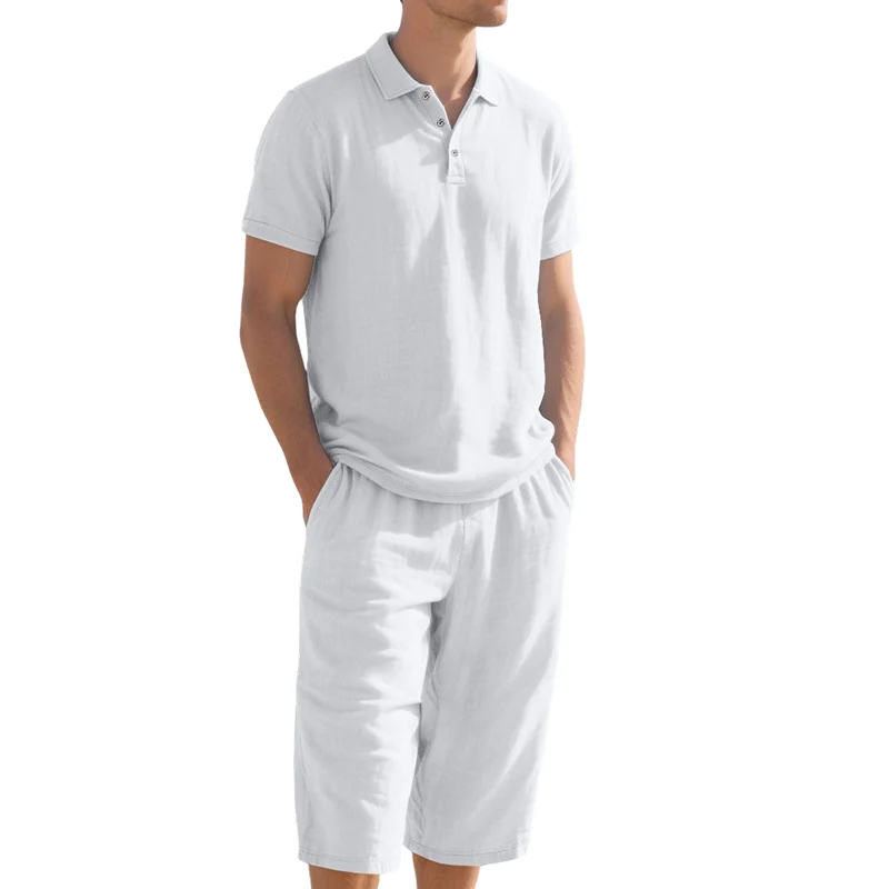 Granada - Conjunto informal de camisa y pantalón de lino