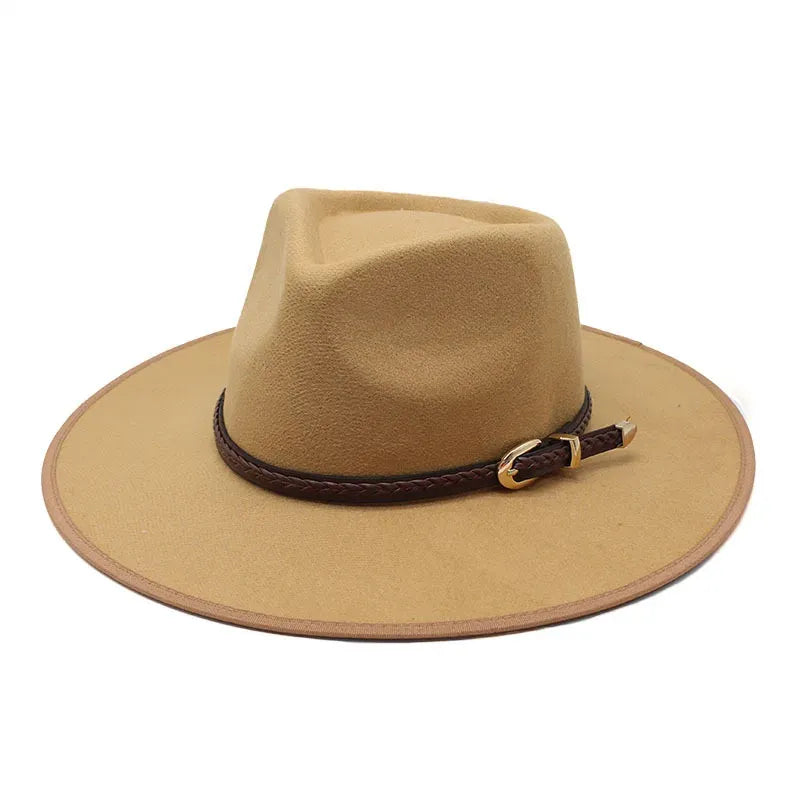 Alemania - Sombrero fedora de algodón con cordón trenzado