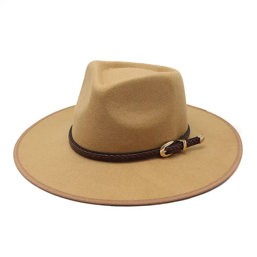 Alemania - Sombrero fedora de algodón con cordón trenzado