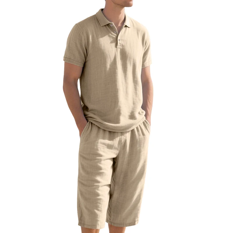 Granada - Conjunto informal de camisa y pantalón de lino