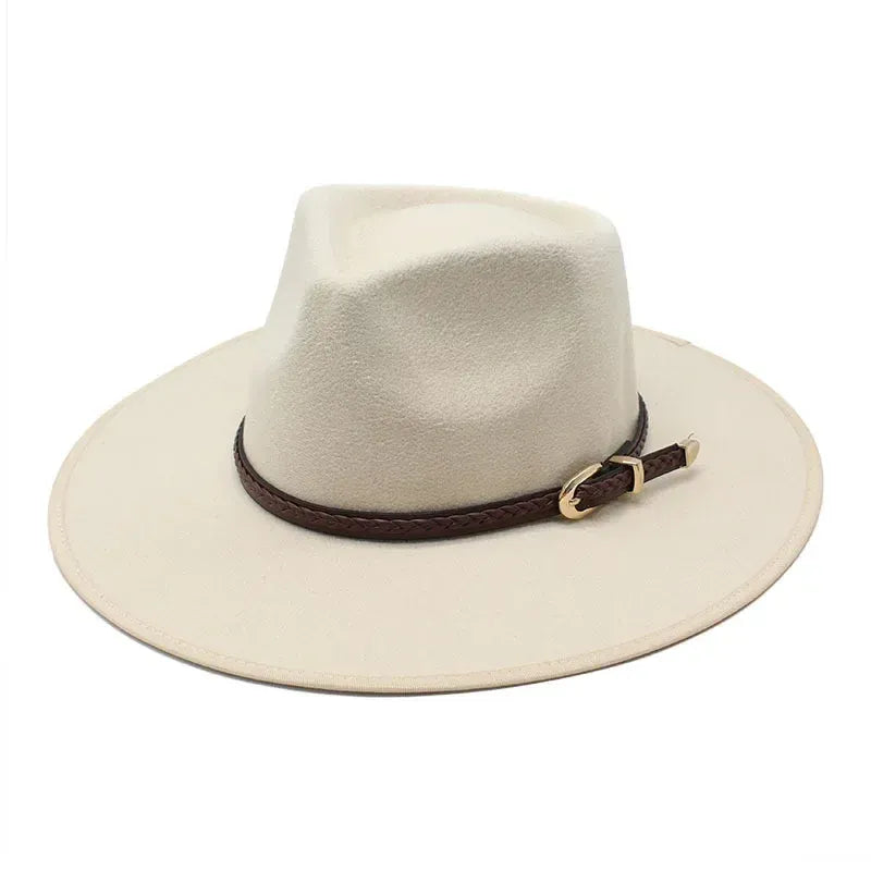 Alemania - Sombrero fedora de algodón con cordón trenzado