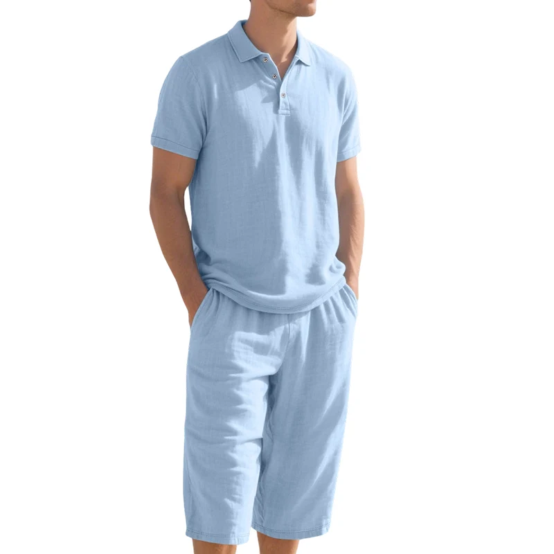 Granada - Conjunto informal de camisa y pantalón de lino