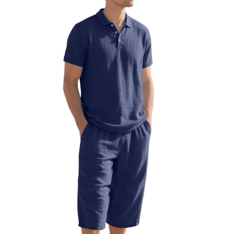 Granada - Conjunto informal de camisa y pantalón de lino