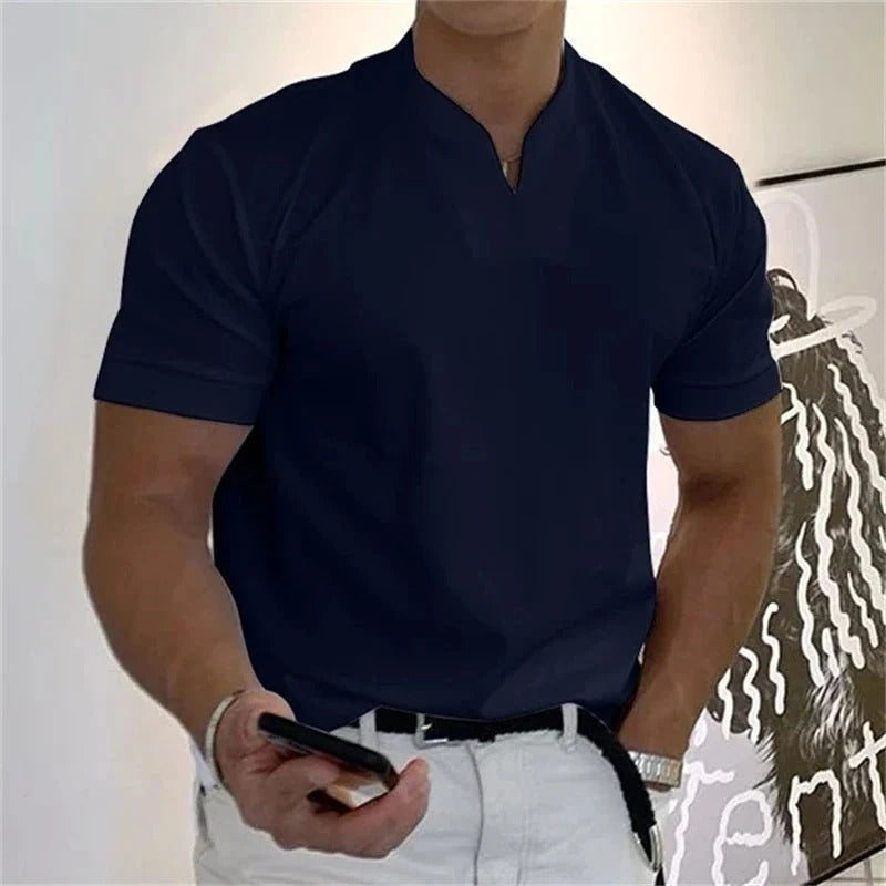 Jaén - Camiseta de manga corta para hombre, estilo ejecutivo y deportivo