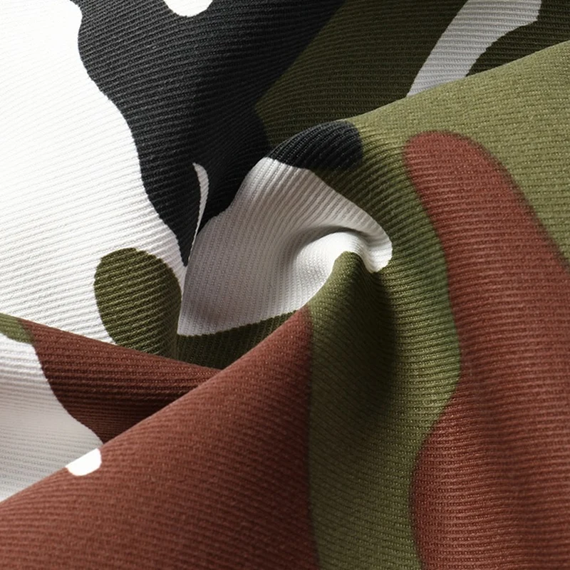 Almería - Pantalones cortos cargo de camuflaje para hombre con cintura ajustable y cordón