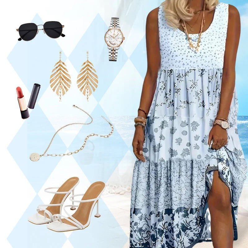Triana - Vestido sin mangas para mujer, estilo bohemio
