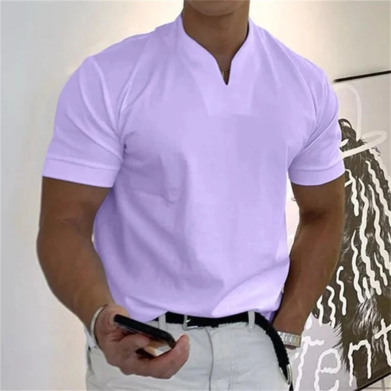 Jaén - Camiseta de manga corta para hombre, estilo ejecutivo y deportivo
