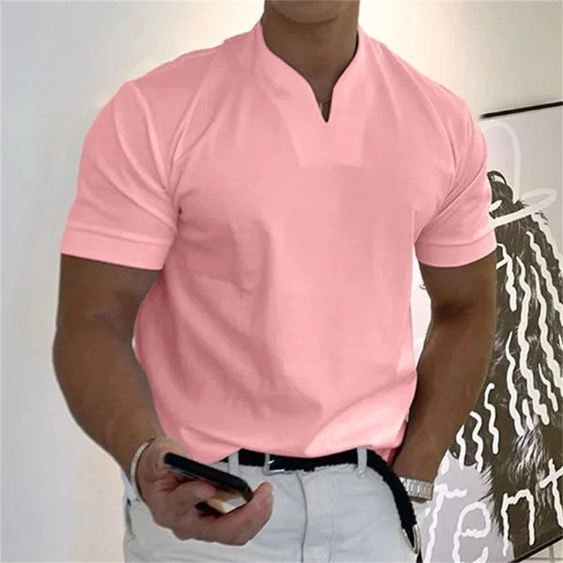 Jaén - Camiseta de manga corta para hombre, estilo ejecutivo y deportivo